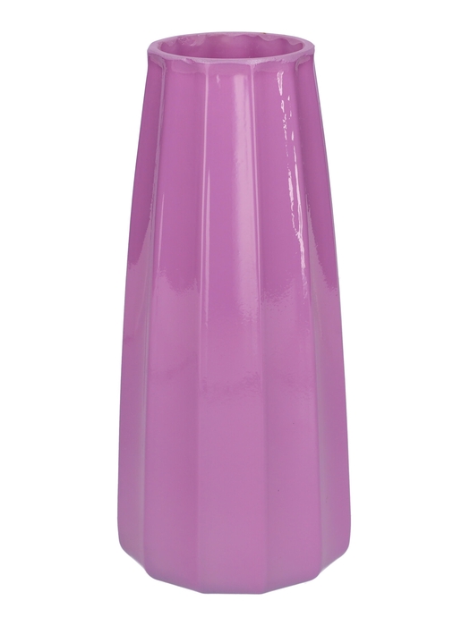 <h4>DF02-700617200 - Vase Gemma lines d6.5/10xh21 lavender milly</h4>