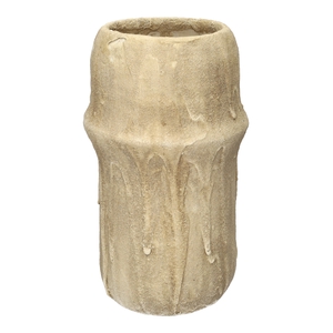 DF03-730290100 - Vase Elvina d16.5/20.5xh38 beige