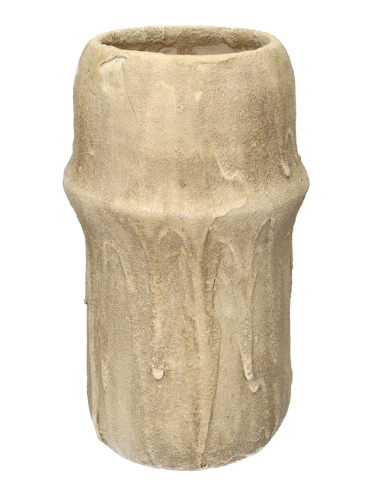 <h4>DF03-730290100 - Vase Elvina d16.5/20.5xh38 beige</h4>