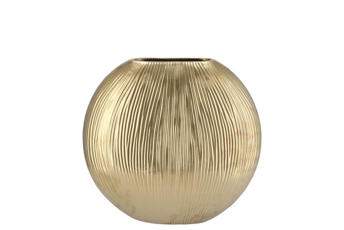 <h4>Sifan Gold Vase Oval 24x10x23cm</h4>