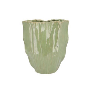 Lima Pistache Vase Oval Double 30x17x36cm Nm