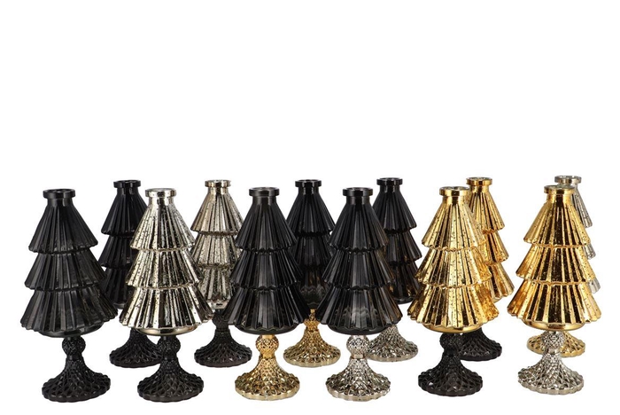 <h4>Jazz Wild Black Vase X-mas Tree Ass 11x25cm</h4>