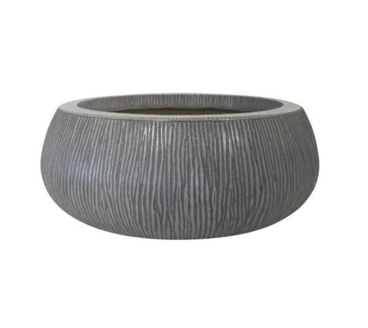 <h4>VASO RELEVO OVAL 23 CIMENTO QUEIMADO</h4>