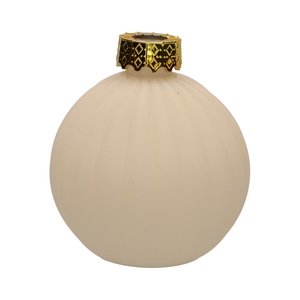 DF02-667171800 - Bottle Zina lines d3/9.8xh10.5 beige matt