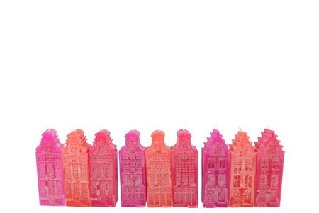 <h4>Candle A'dam House Fuchsia Mix 6x6x16cm</h4>