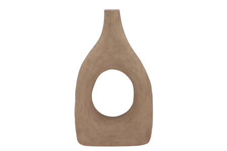 <h4>Lisboa Brown Vase Oval 28x11x46cm Nm</h4>