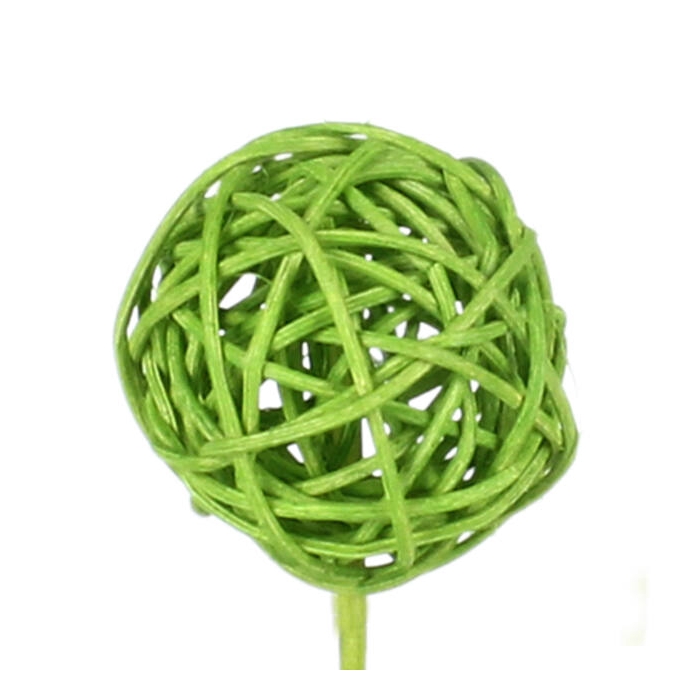 <h4>Bruce Ball 5cm+50cm Stok L. Groen 25st/zak</h4>