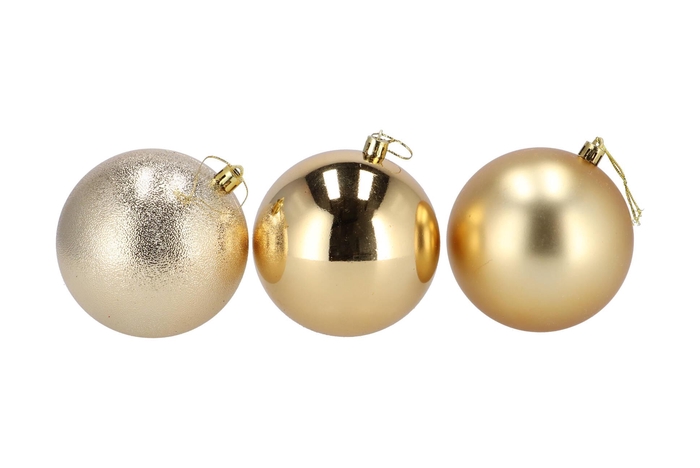Deco Unbreakable Gold Ball 100mm Nm