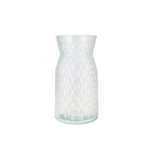 Diamond Clear Vase 14x25cm Nm