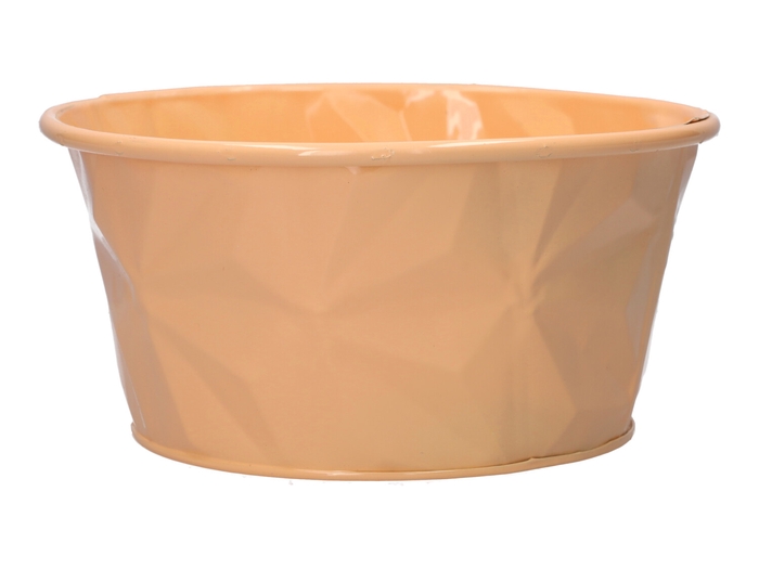 <h4>DF04-666774300 - Planter Zinna d18.5xh9 peach</h4>