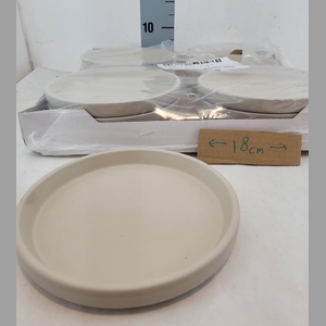 Keramiek Beton Schotel Grijs D18cm