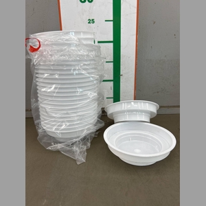 -OASE SCHAALTJE WIT D12XH3.5CM