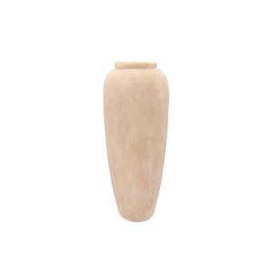 Florence Antique Gold Vase Long 25x25x49cm Nm