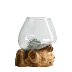 Glas Root teak wood 20*20*20cm