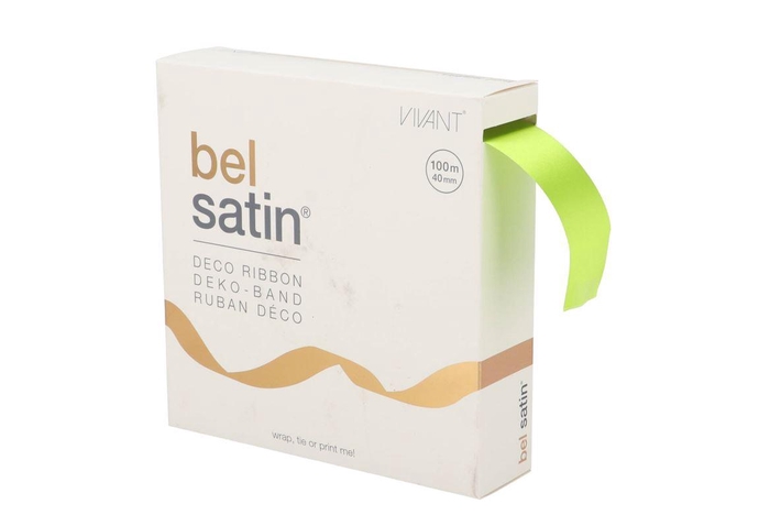 <h4>Ribbon Satin 62 Spring Green 100mx40mm P/1</h4>