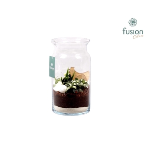 Pasen glazen melkbus met arrangement