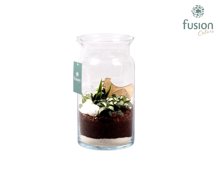 <h4>Pasen glazen melkbus met arrangement</h4>