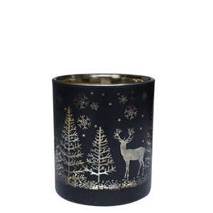 Christmas Tea light holder deer d07*8cm