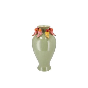 Bird Spring Pistache Green Vase Long 21x21x34cm
