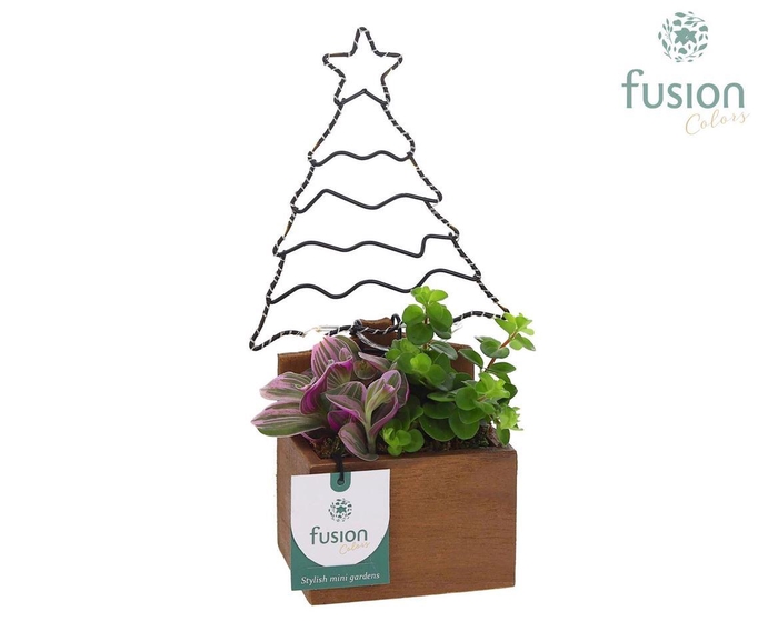 <h4>Arr Planter Hout Kerst Met Verlichting</h4>