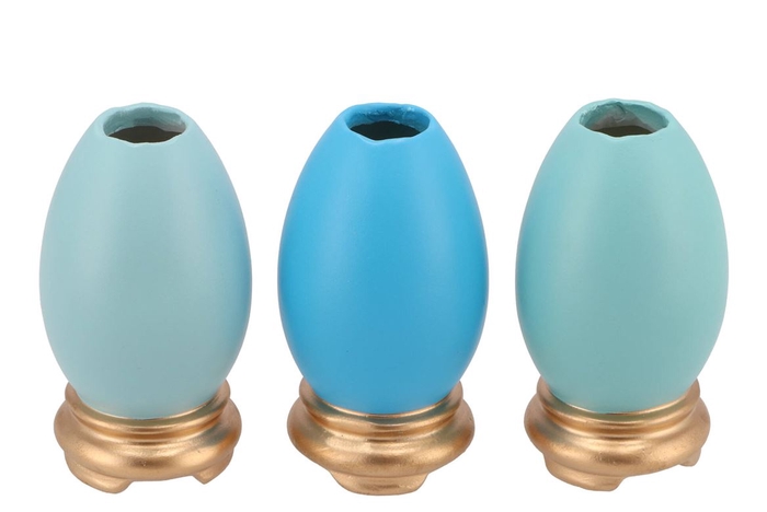 <h4>Easter Eggcited Vase Blue Ass P/1 8x8x15cm Nm</h4>