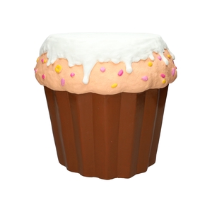 DF03-666351900 - Side table Cupcake d28/37xh34 white/peach