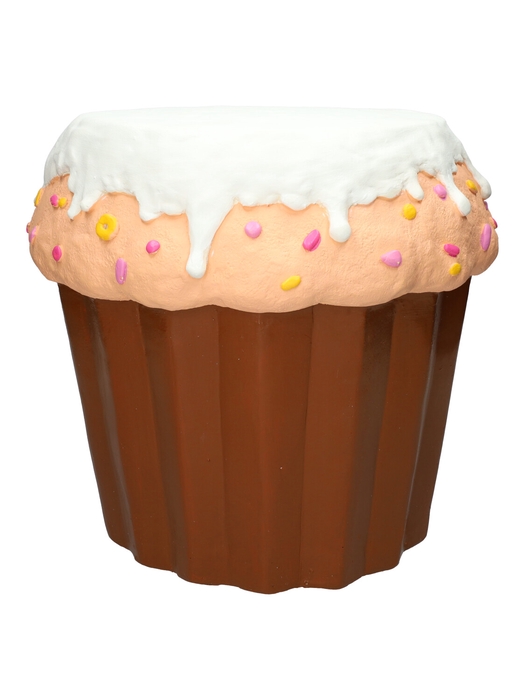 <h4>DF03-666351900 - Side table Cupcake d28/37xh34 white/peach</h4>
