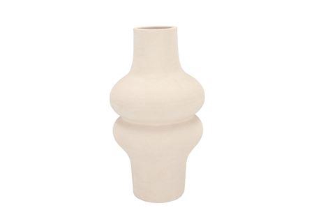 <h4>Lisboa White Vase Bulb High 18x18x34cm</h4>