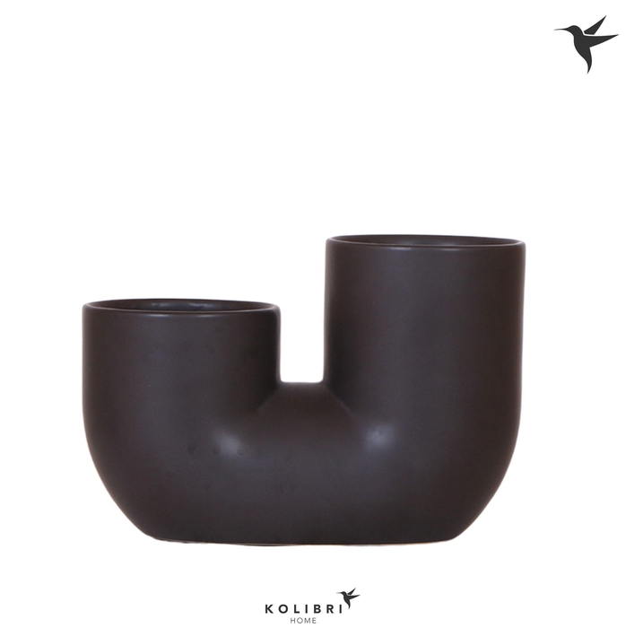<h4>Kolibri Home Tube pot black</h4>