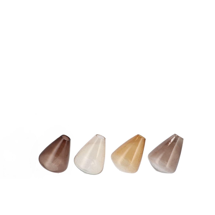 <h4>Delight Natural Brown Mix Drop Vase Ass 15x20cm Nm</h4>