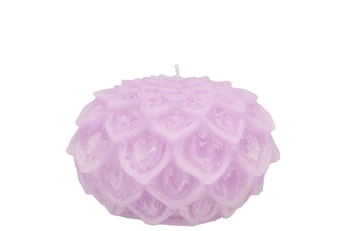 Candle Dahlia Lilac 9x7cm Nm