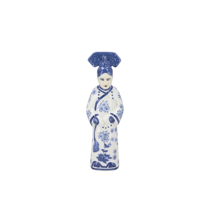 <h4>Hailey Blue Porcelain Guanyin 11x8x35cm</h4>