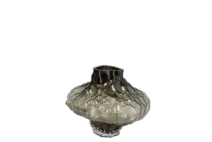 Filou Grey Vase Structure 25x20cm