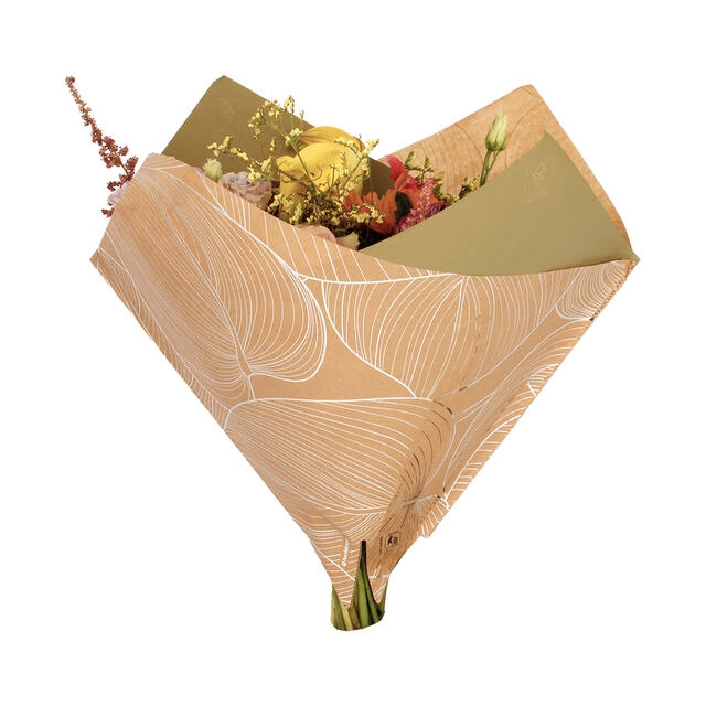 <h4>Hoes 35x35cm Oblique 70gr/45gr kraft Leaf Calathea 250/doos</h4>