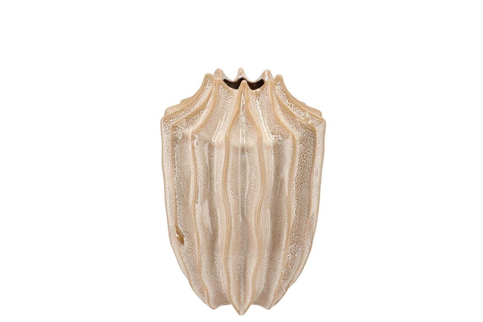 <h4>Juna Sand Vase Structure Long 19x19x25cm</h4>