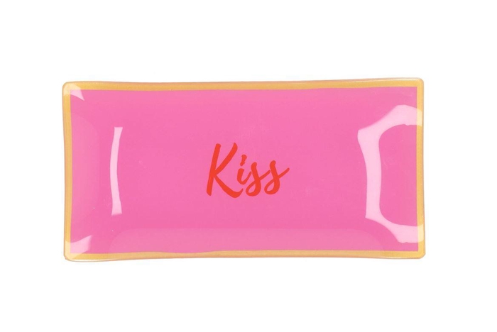 <h4>Plate Rectangle Kiss 20x10x2cm</h4>