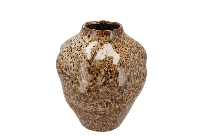 <h4>Dana Brown Cat Eye Vase Bubble 25x25x30cm</h4>