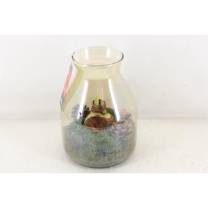 arr4 Amaryllis MB - Glas vaas gold look