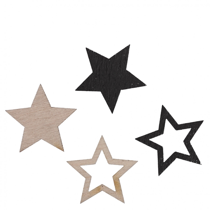 <h4>Christmas Wood star d2.5cm x48</h4>