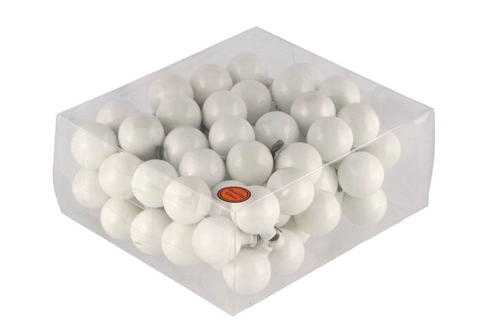 <h4>Glass Ball Shiny White 30mm P/72</h4>