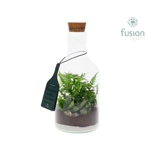 Green Bottle Fles Small met arrangement