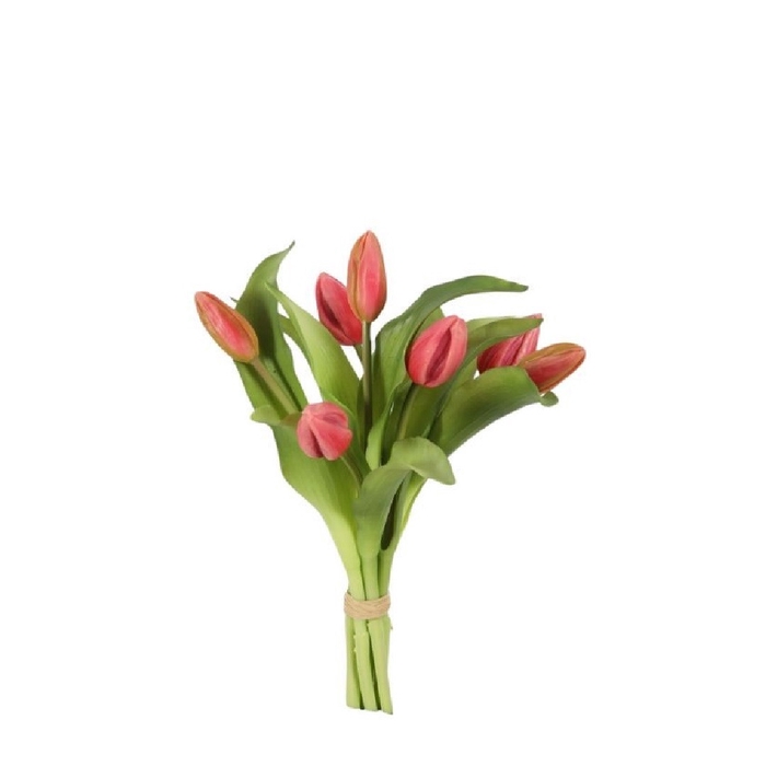 <h4>Kunstbloemen Tulipa boeket 32cm x7</h4>