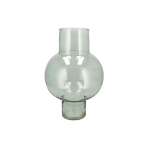 Mira Green Glass Bulb High Vase 25x25x41cm Nm