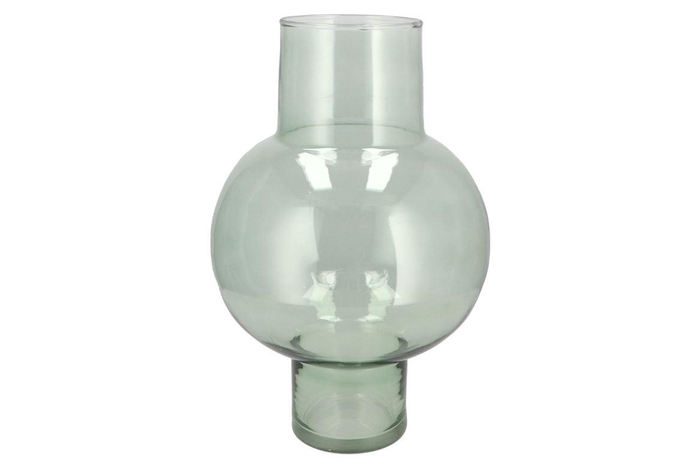 <h4>Mira Green Glass Bulb High Vase 25x25x41cm</h4>