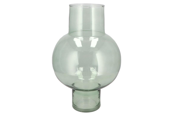 <h4>Mira Green Glass Bulb High Vase 25x25x41cm Nm</h4>