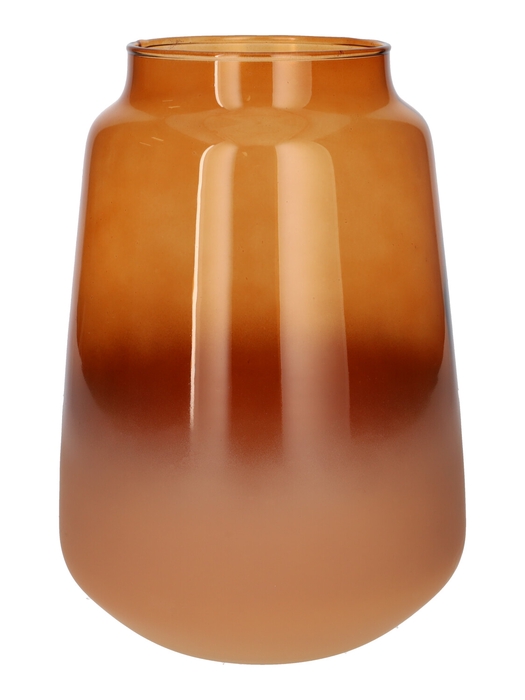 <h4>DF02-666004200 - Vase Rosie d10.4/17xh24.2 brown matt/transp</h4>