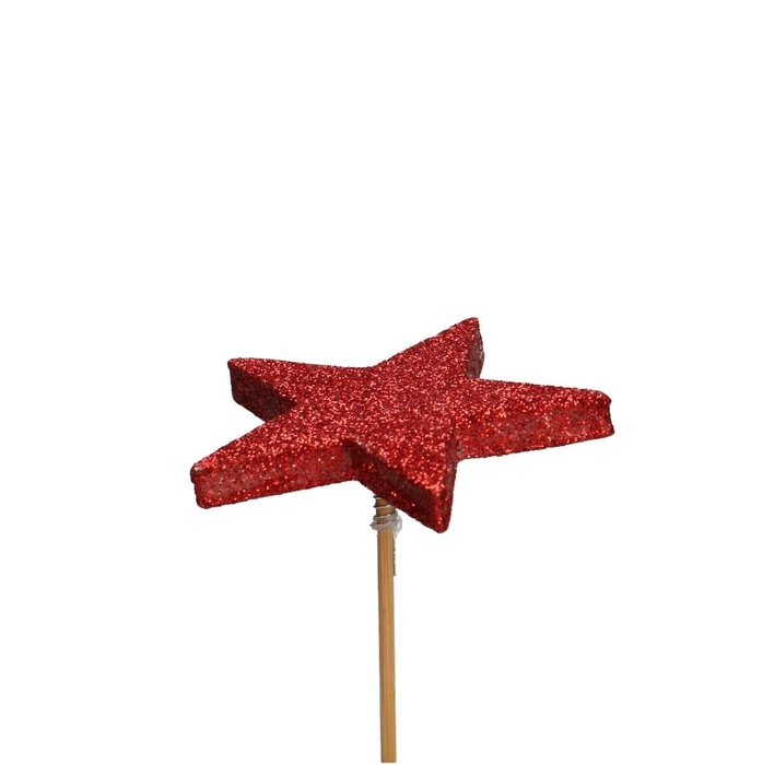 <h4>Christmas sticks 12cm Star glitter 6.5cm</h4>