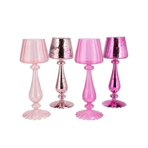 Luce Jolly Pink T-light Holder Ass 11x11x28cm Nm