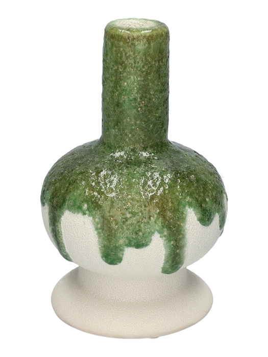 <h4>DF03-741310500 - Candle holder Esencia1 d4/12xh19.3 green/white</h4>