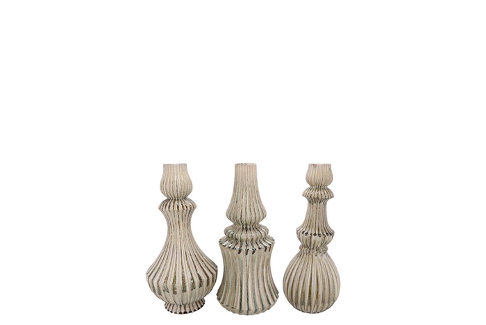 <h4>Mika Nordic Green Vase Curves Ass 9x16cm</h4>